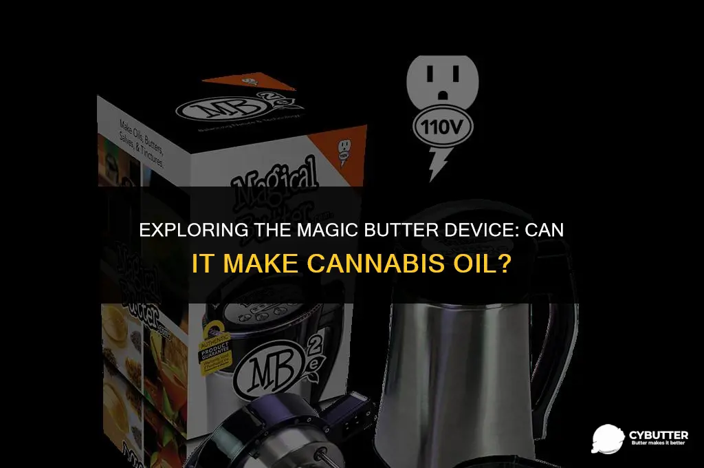 can canna oil be made using a magic butter device
