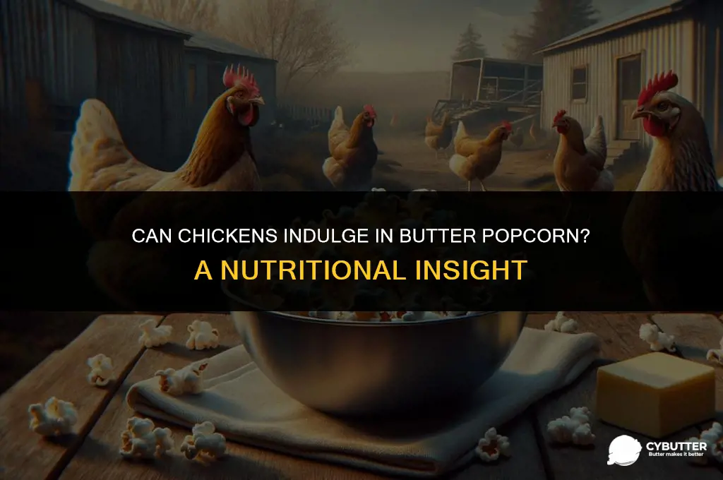can chickens eat butter popcorn