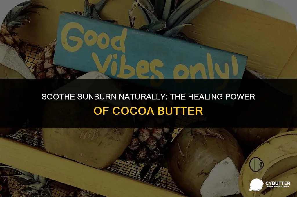 can cocoa butter help sunburn