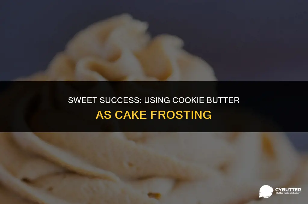 can cookie butter be used for cake frosting