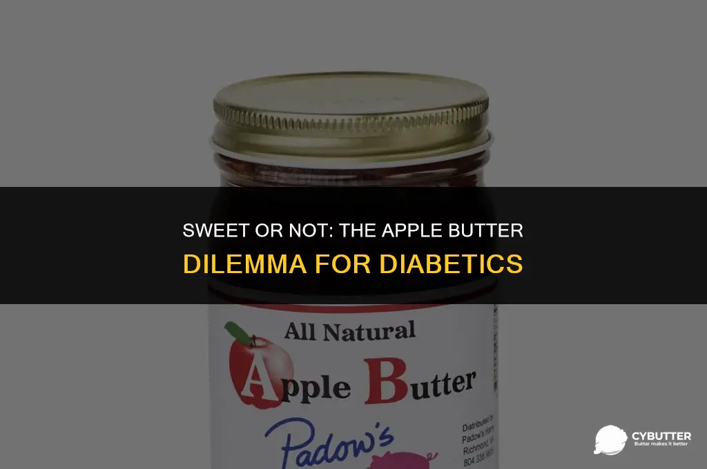 can diabetics eat apple butter