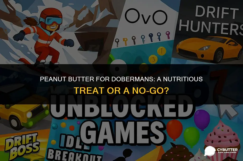 can dobermans eat peanut butter