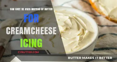 Ghee as a Butter Substitute in Cream Cheese Icing: A Delicious Twist