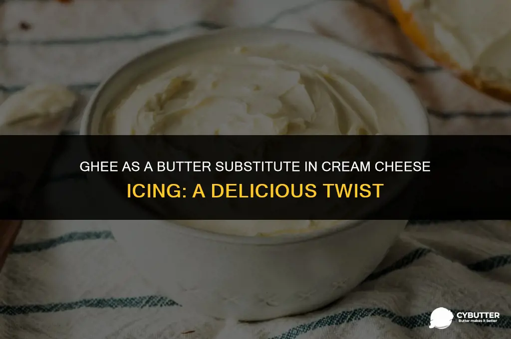 can ghee be used instead of butter for creamcheese icing