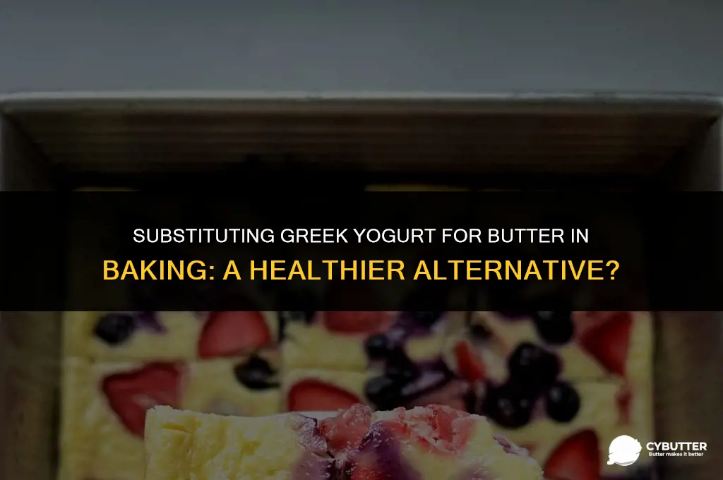 can greek yogurt be used for butter in baking