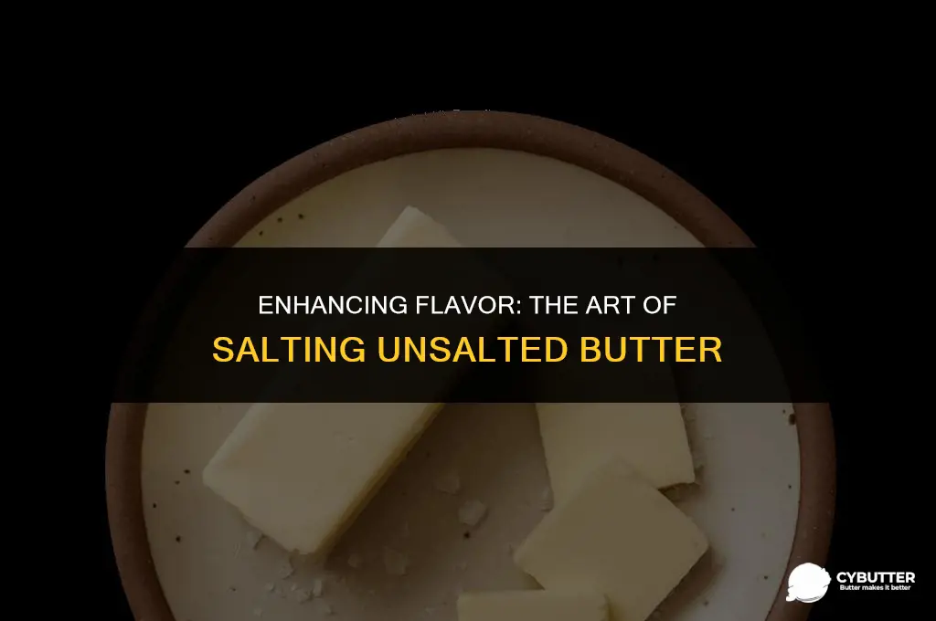 can i add salt to unsalted butter
