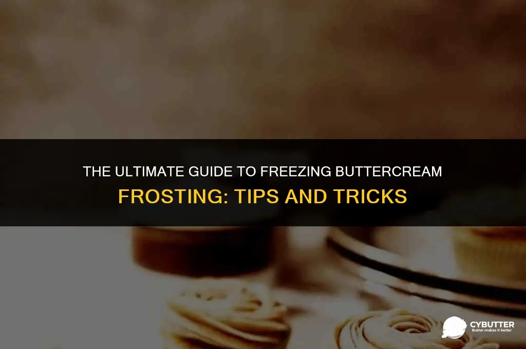 can i freeze butter cream frosting
