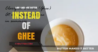Butter vs. Ghee: A Simple Substitute in Your Kitchen?