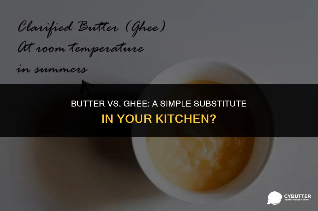 can i just use butter instead of ghee