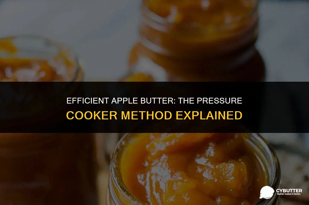 can i make apple butter using a pressure cooker