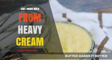 From Heavy Cream to Milk: A Simple Dairy Transformation