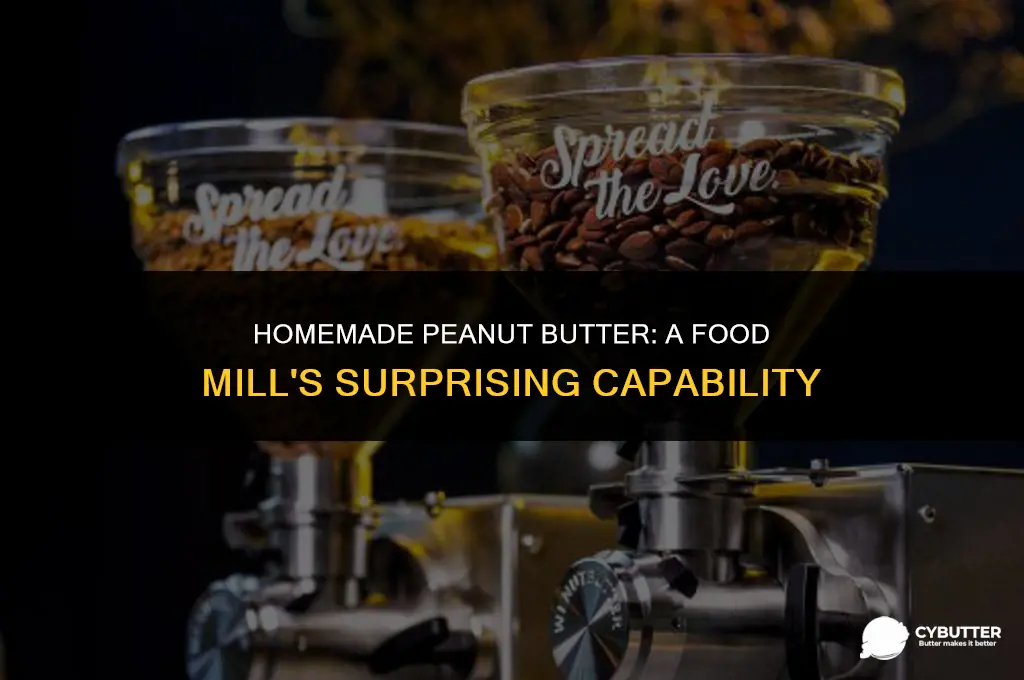 can i make peanut butter using a food mill