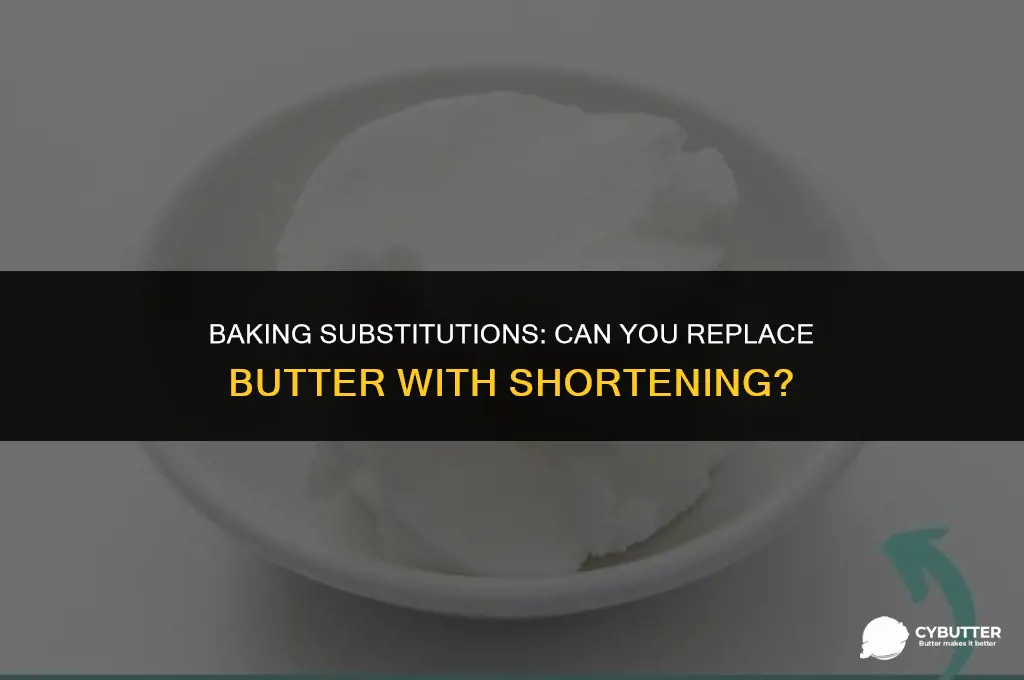 can i replace butter for shortening