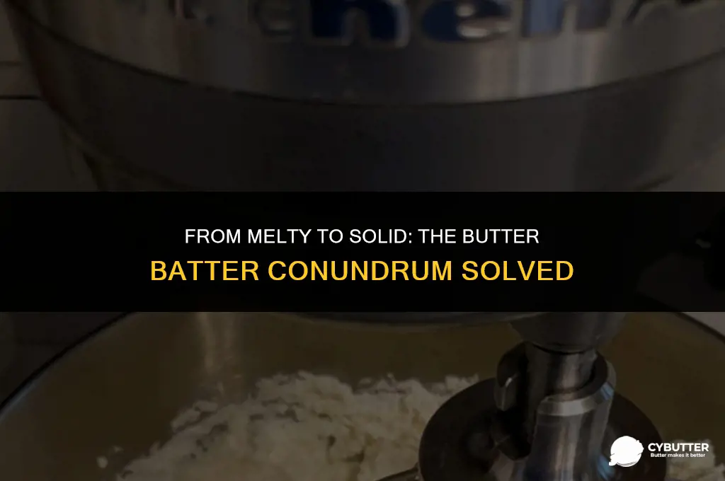 can i solidify a batter that used melted butter