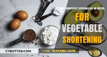Baking Substitutions: Can Vegetable Oil or Butter Replace Shortening?