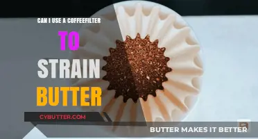 DIY Butter Straining: A Coffee Filter's Surprising Kitchen Hack