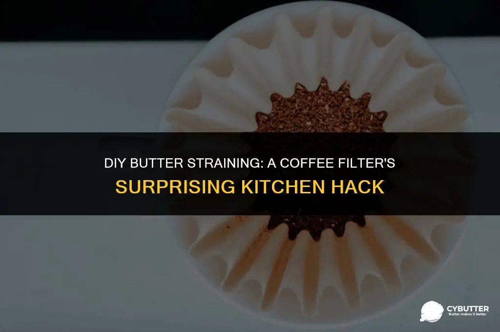 can i use a coffeefilter to strain butter