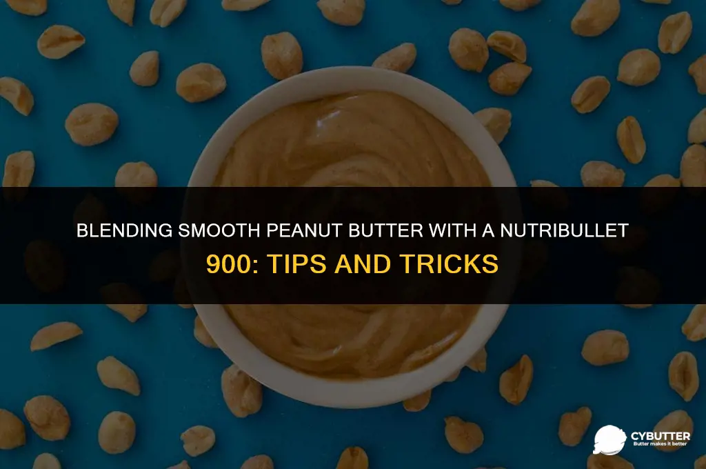 can i use a nutribullet 900 for peanut butter