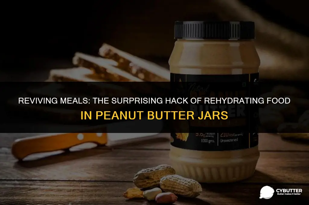 can i use a peanut butter jar to rehydrate food