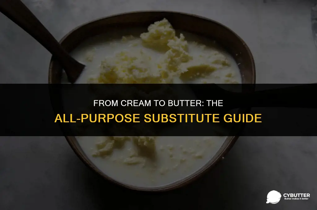 can i use all purpose cream to make butter