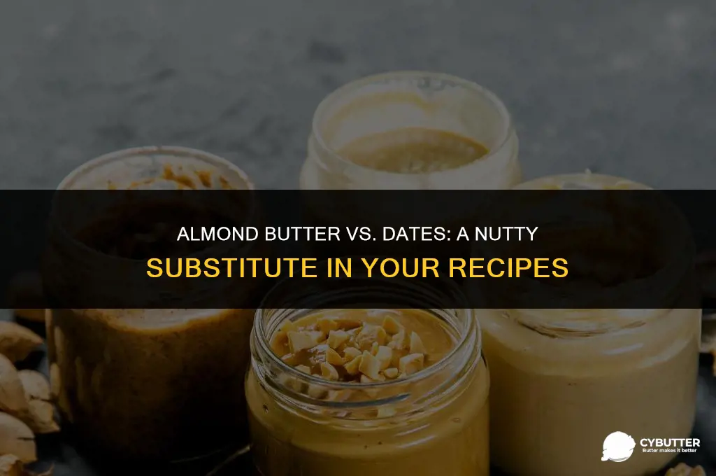 can i use almond butter instead of dates