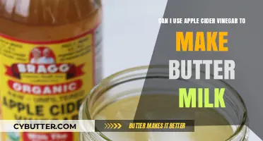 From tangy to creamy: Using apple cider vinegar to make buttermilk