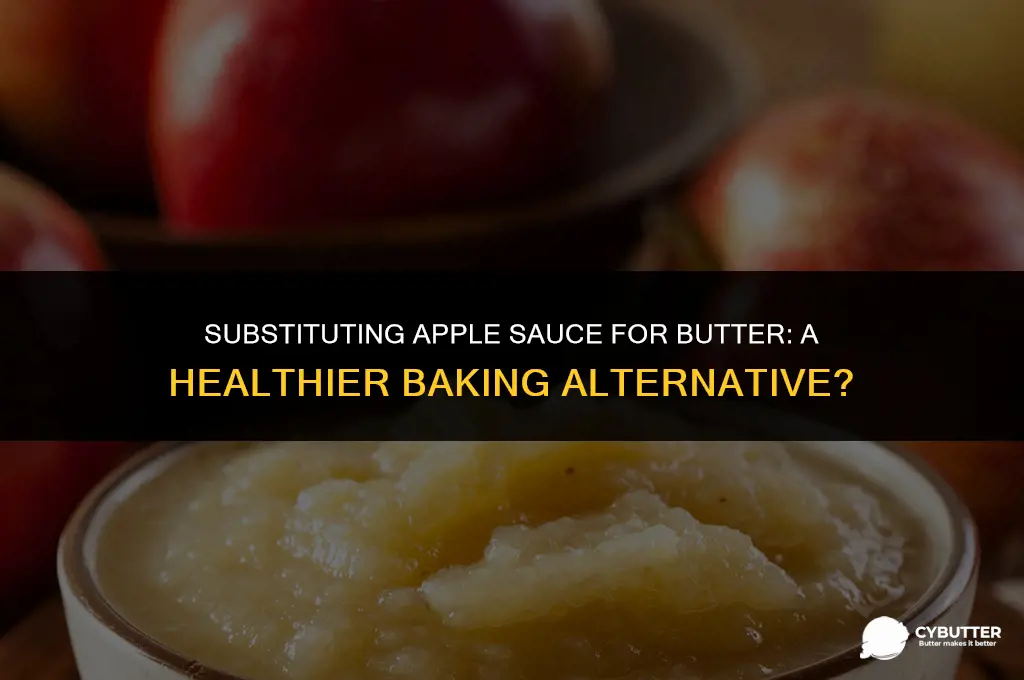 can i use apple sauce instead of butter