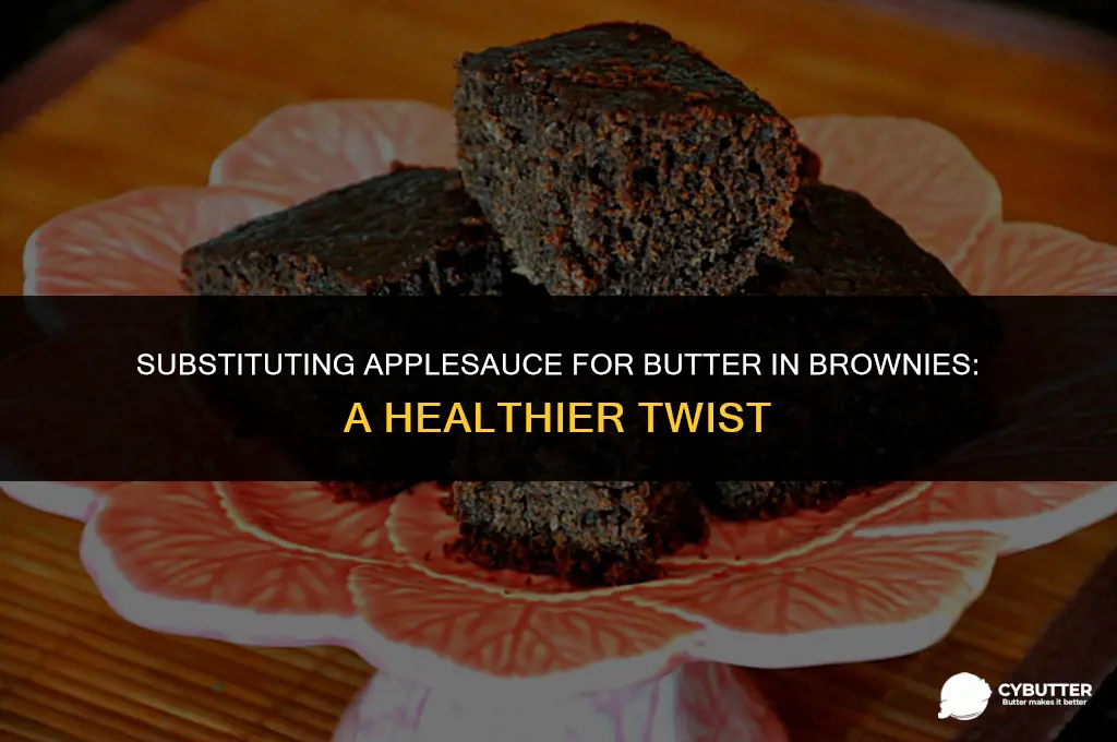 can i use applesauce instead of butter in brownies