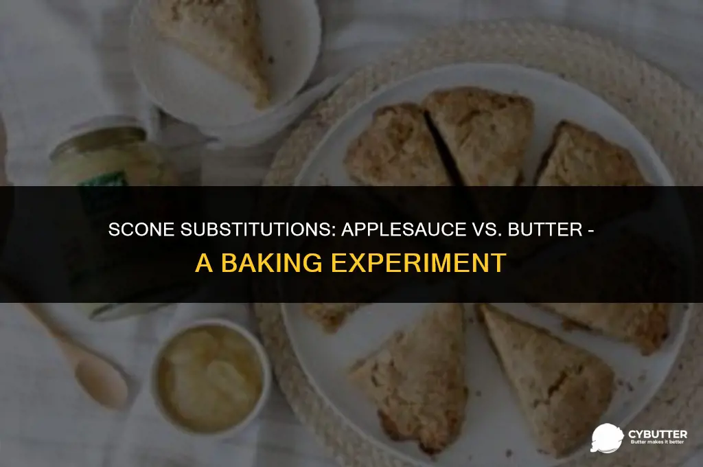 can i use applesauce instead of butter in scones