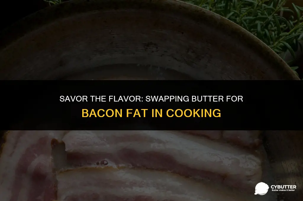 can i use bacon fat instead of butter