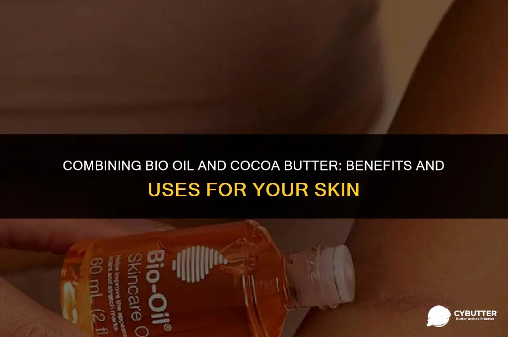 can i use bio oil and cocoa butter together