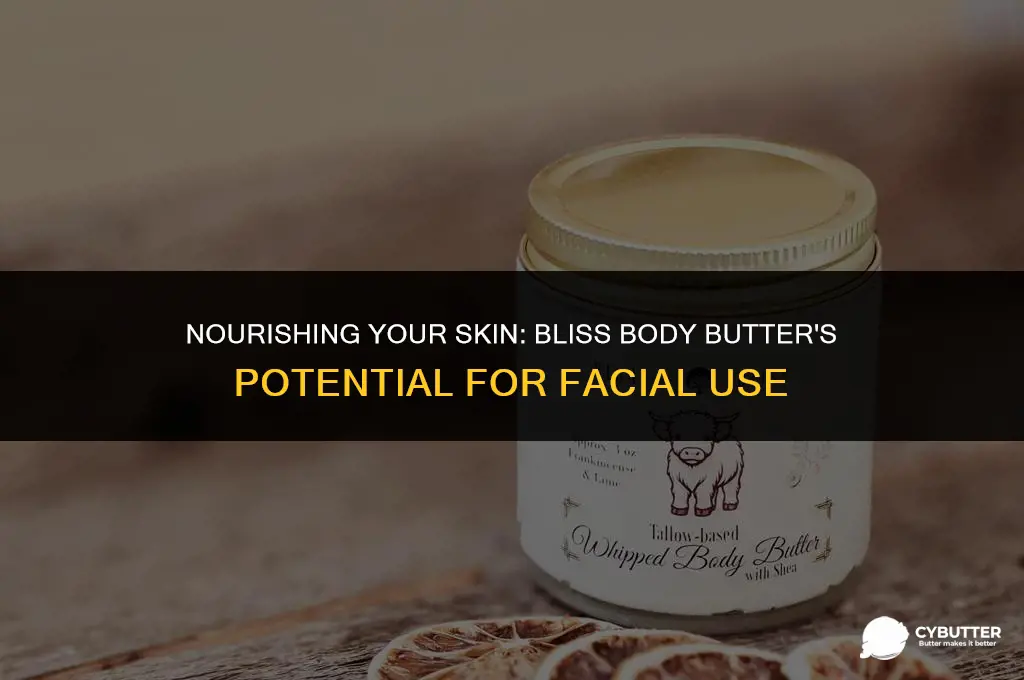 can i use bliss body butter on my face