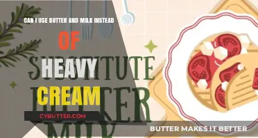 Substituting Butter and Milk for Heavy Cream: A Simple Guide