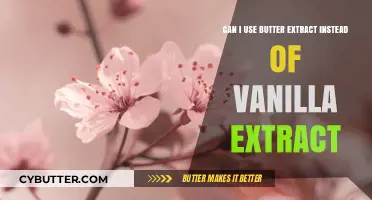 Butter Extract vs. Vanilla Extract: A Flavorful Substitute?
