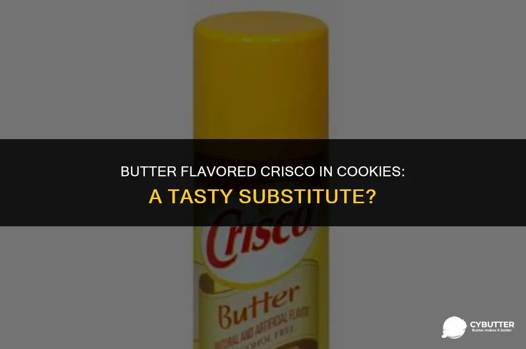 can i use butter flavored crisco for cookies