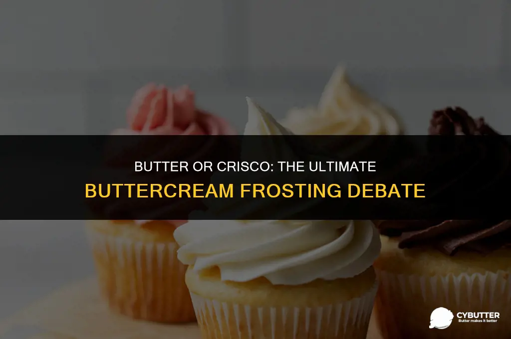 can i use butter flavored crisco in buttercream frosting