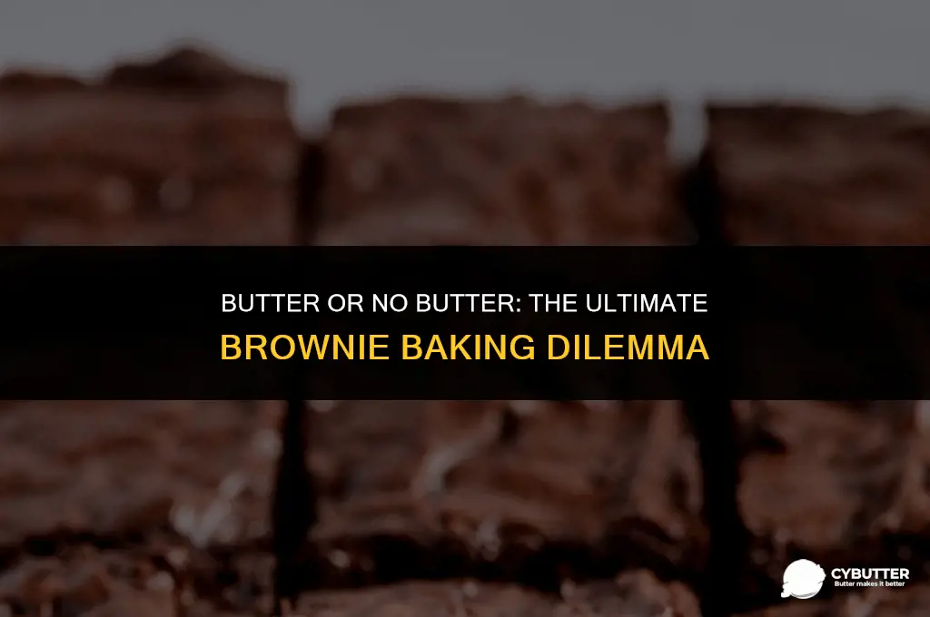 can i use butter for brownies