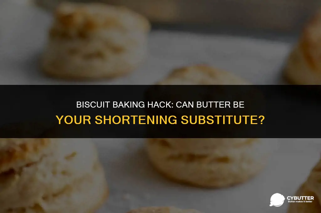 can i use butter for shortening in biscuits
