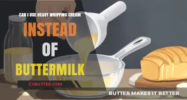 Substituting Heavy Whipping Cream for Buttermilk: A Baking Hack