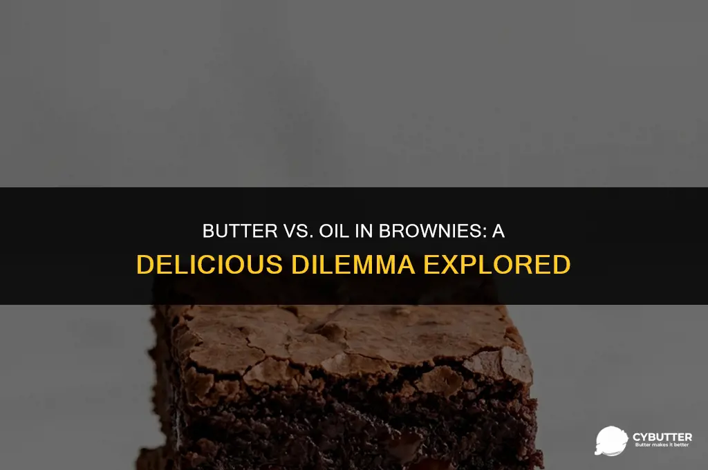 can i use melted butter instead of oil in brownies