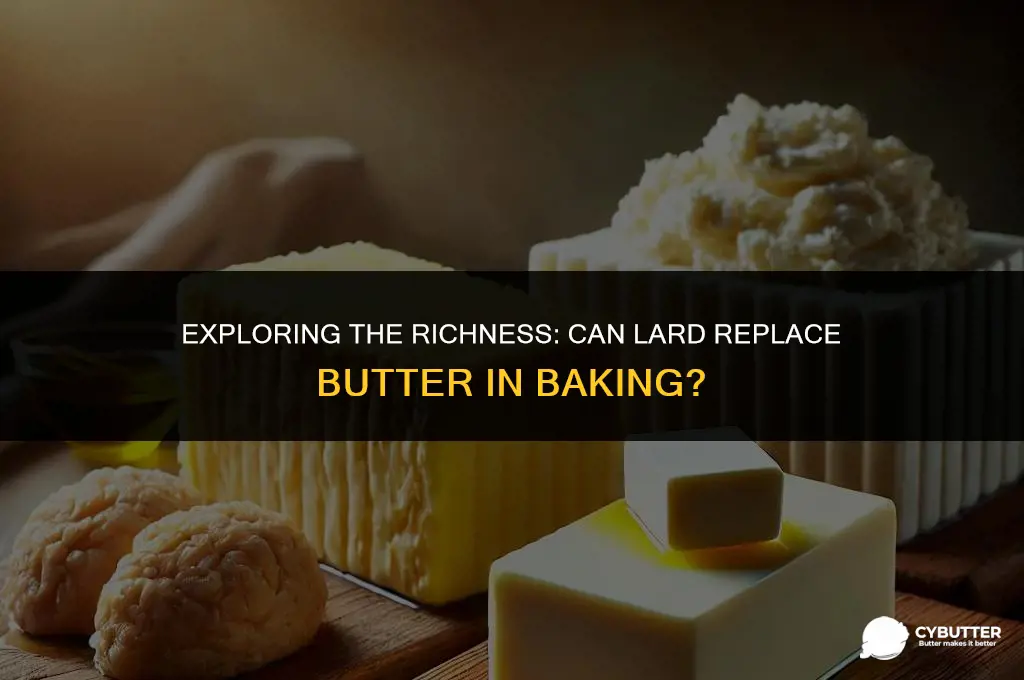 can lard replace butter
