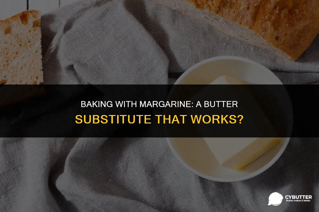can margarine replace butter in baking