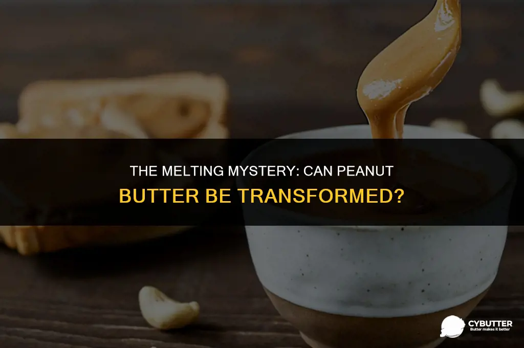can peanut butter be melted