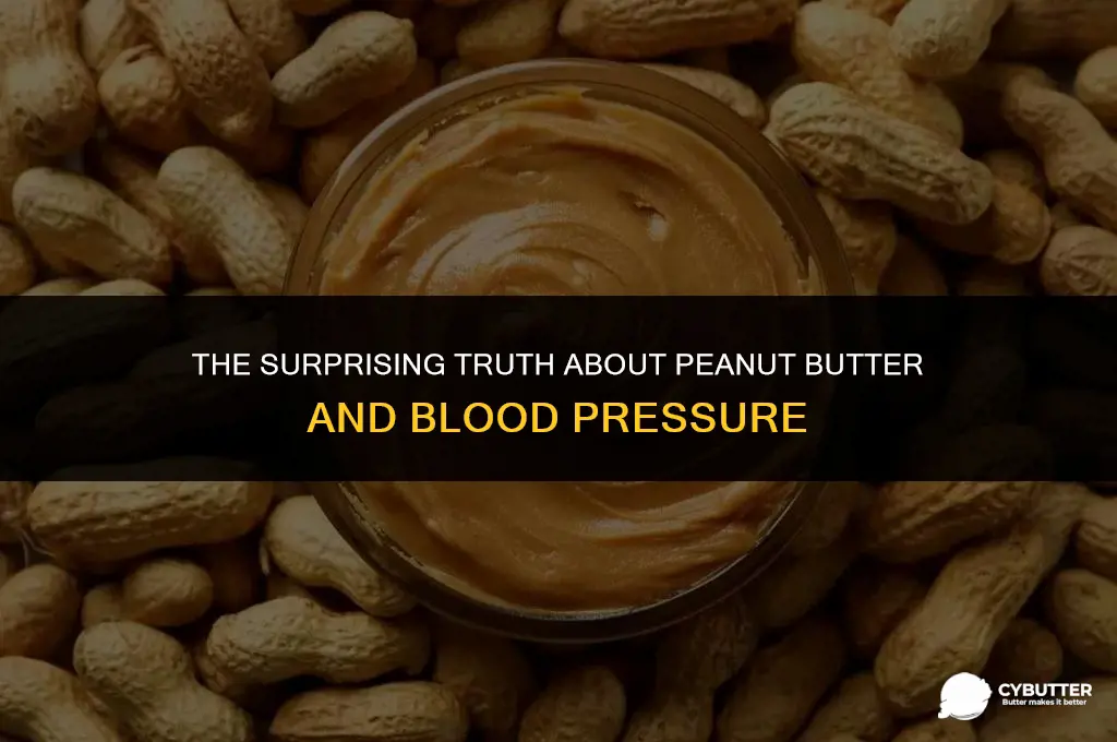 can peanut butter cause high blood pressure