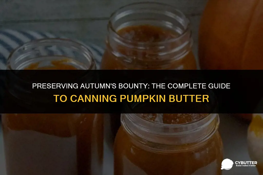 can pumpkin butter be canned