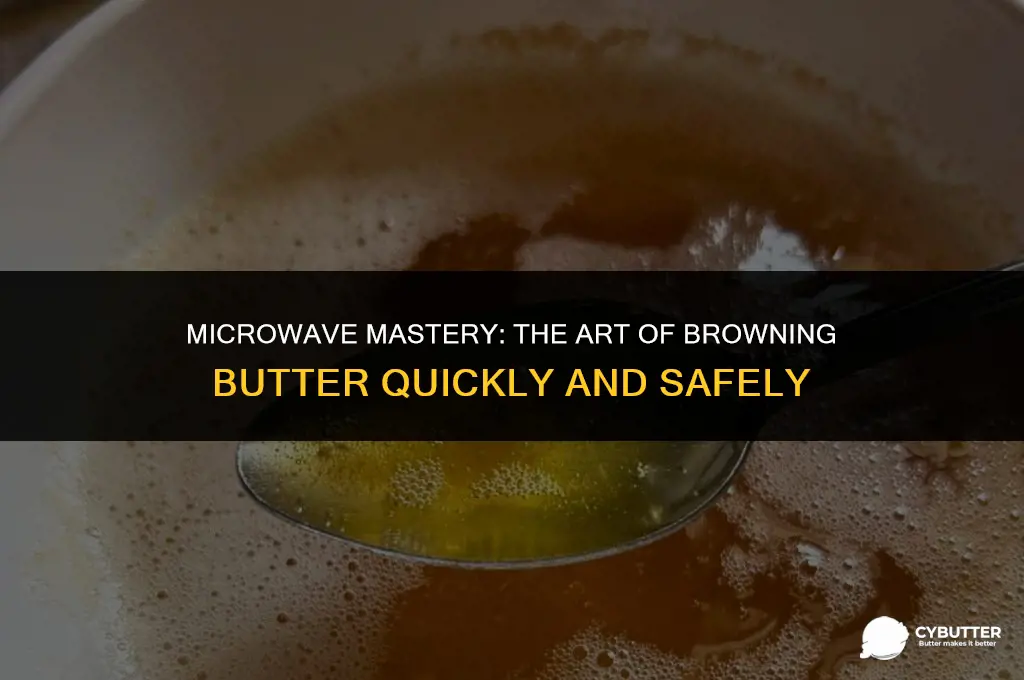 can you brown butter in the microwave
