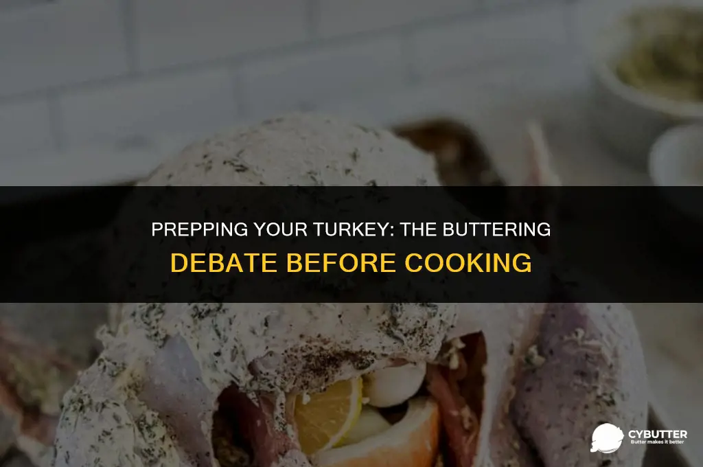 can you butter a turkey the dasybefore cooking it
