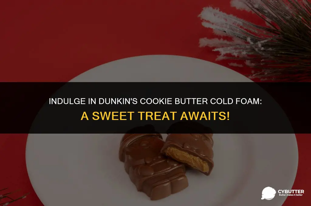 can you buy dunkin cookie butter cold foam