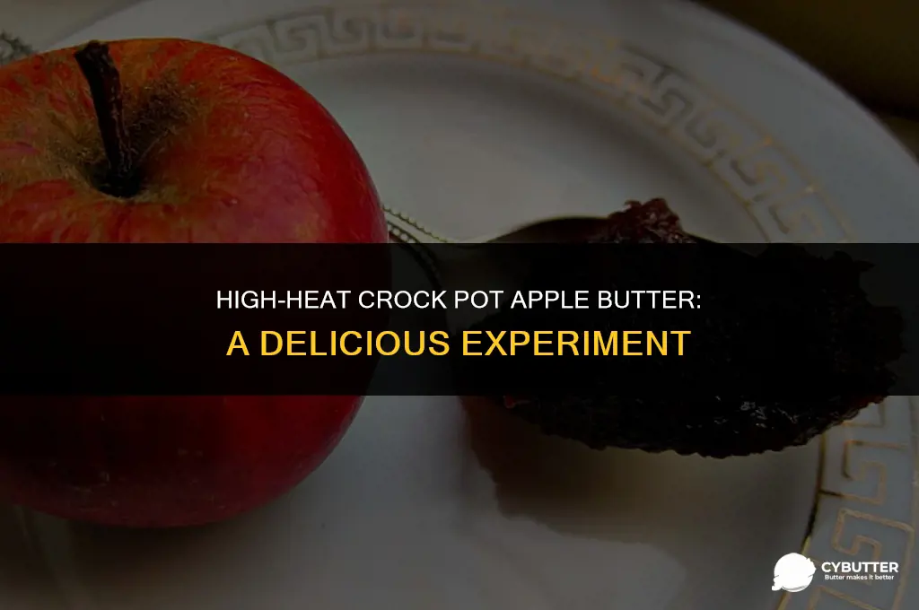 can you cook apple butter on high in crock pot