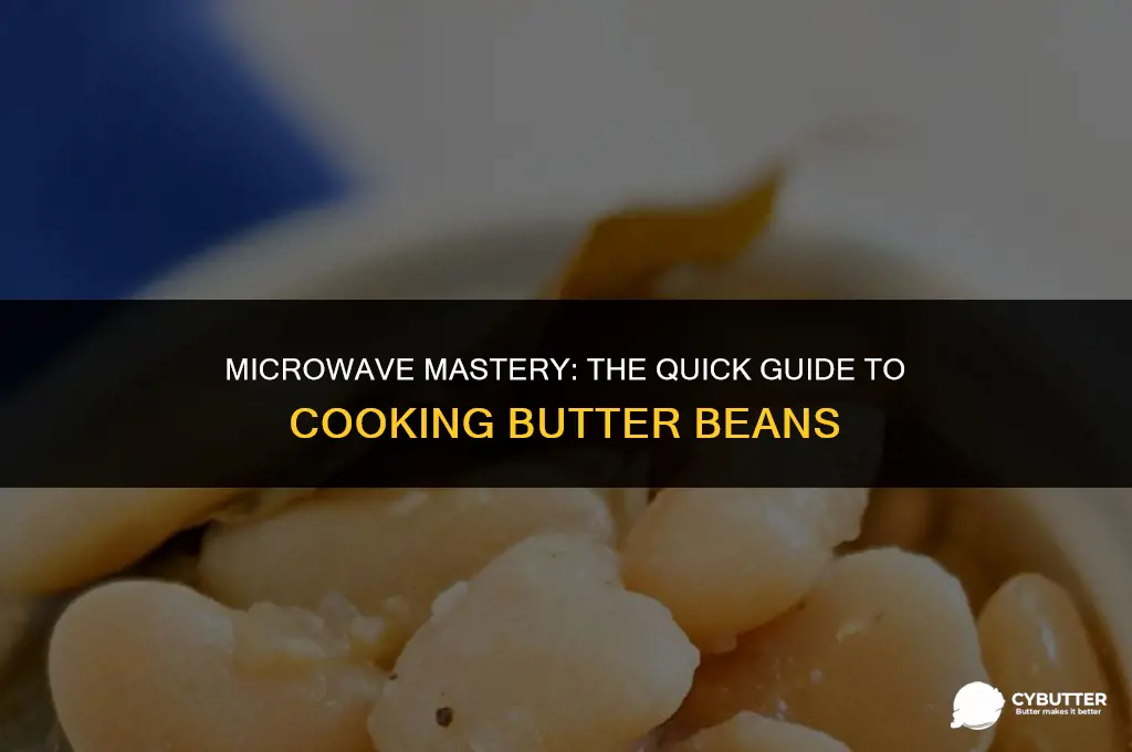 can you cook butter beans in the microwave